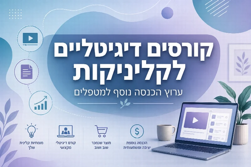 קורסים דיגיטליים לקליניקות - מטפל בונה קורס אונליין למטופלים