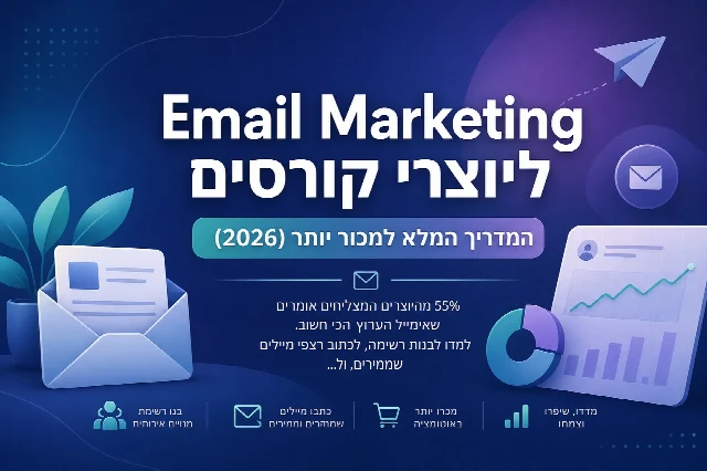 Email Marketing ליוצרי קורסים: המדריך המלא למכור יותר (2026)